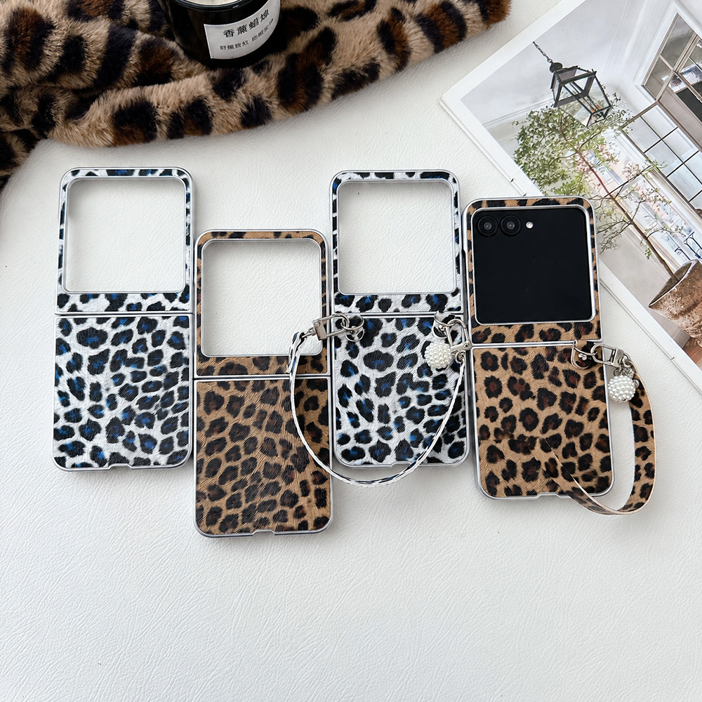 Women'S Vintage Accessories - Funda plegable con estampado de leopardo