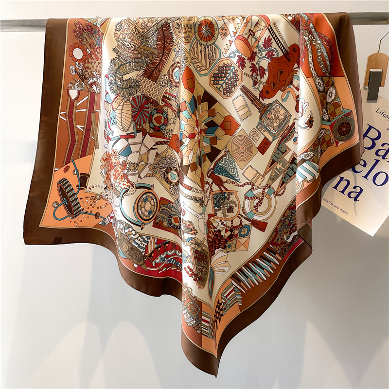 Silk Scarf Square - Pañuelo de Seda Cuadrado con Estampado