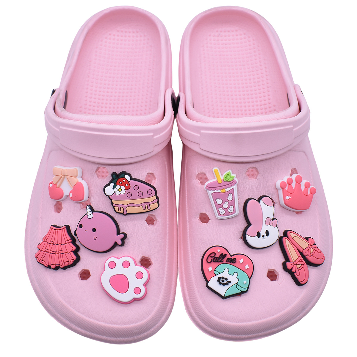 Bonitos dijes de zapatos rosas - Women'S Accessories For Crocs reseña y precio