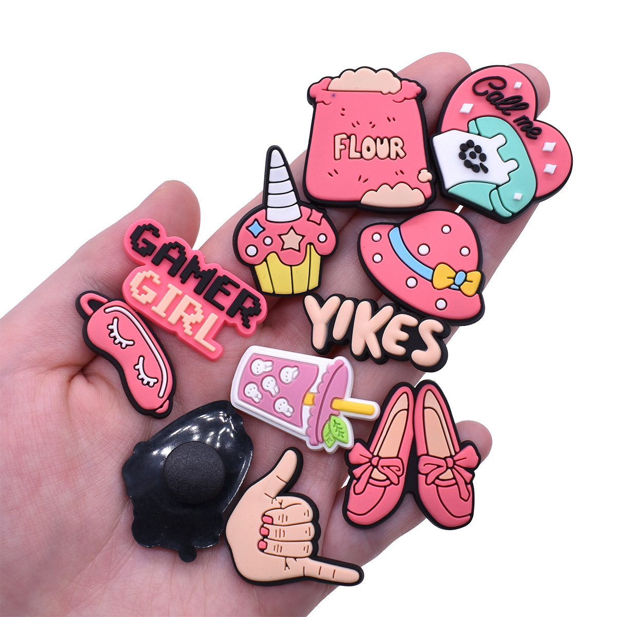 Bonitos dijes de zapatos rosas - Women'S Accessories For Crocs reseña y precio
