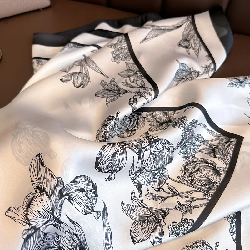 Bufanda cuadrada de seda con e - Silk Scarf Square reseña y precio