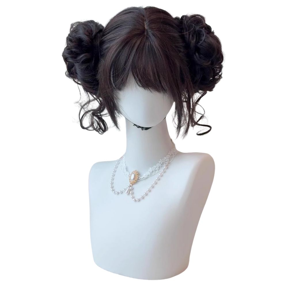 Peluca bonita de bollos dobles - Women Accessories Kit reseña y precio
