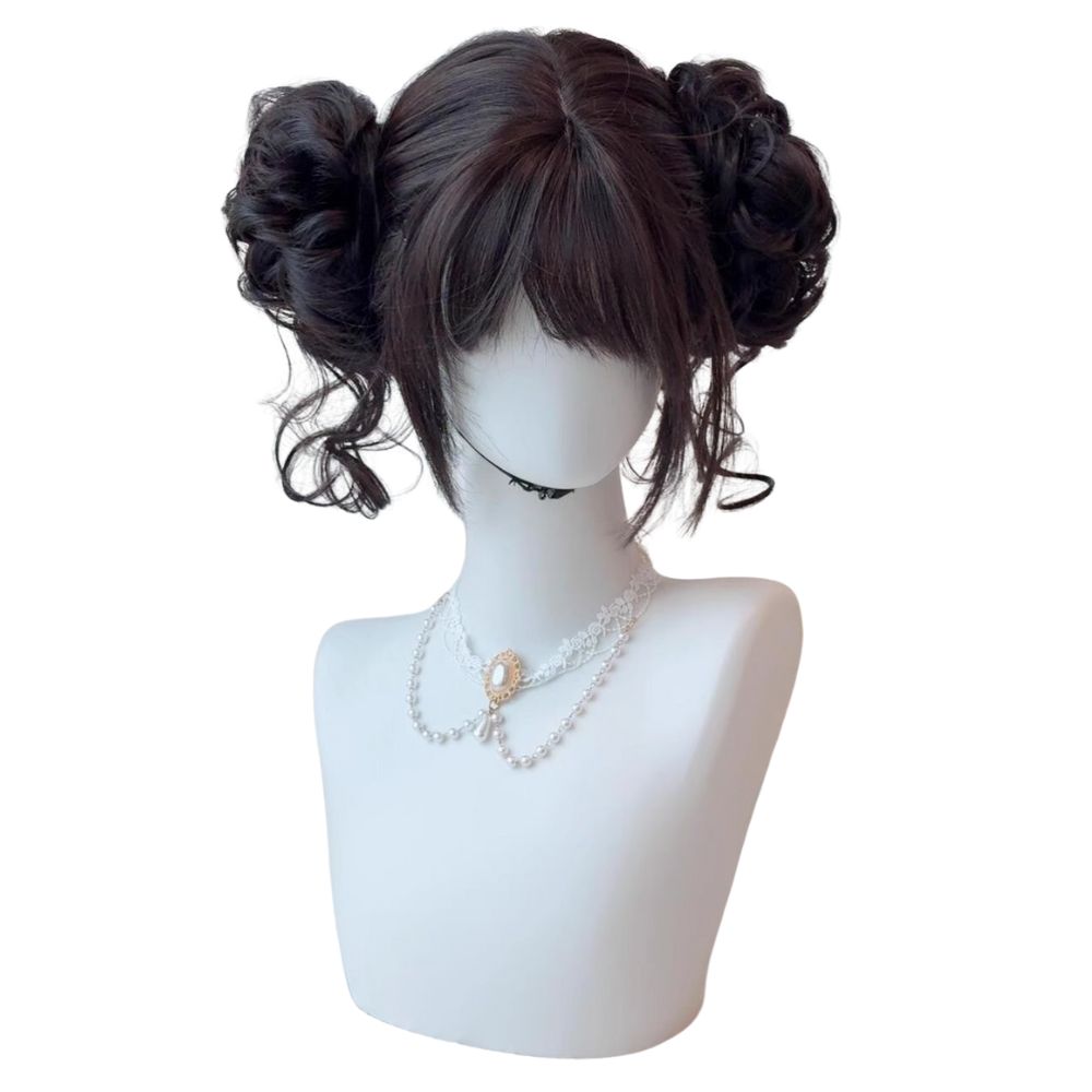 Peluca bonita de bollos dobles - Women Accessories Kit reseña y precio