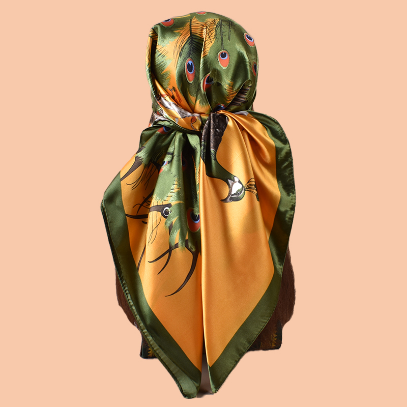 1 bufanda cuadrada grande para - Silk Scarf Square reseña y precio