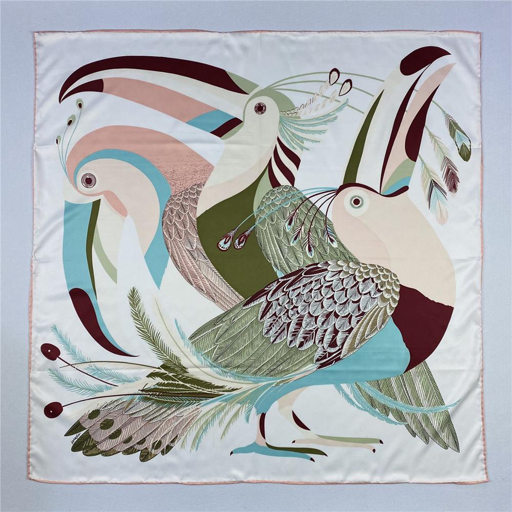 Bufanda cuadrada de sarga de l - Silk Scarf Square reseña y precio